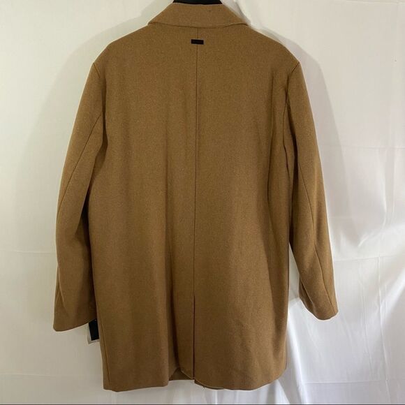 DKNY Men’s Wool Blend Coat Removable Quilted Bib Camel - Picture 9 of 10